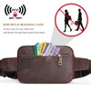 S-ZONE Fanny Packs for Women Genuine Leather RFID Blocking Crossbody