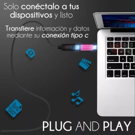 Slim Company Adaptador Convertidor Micro Usb V8 Hembra A Tipo C Macho Color Magenta