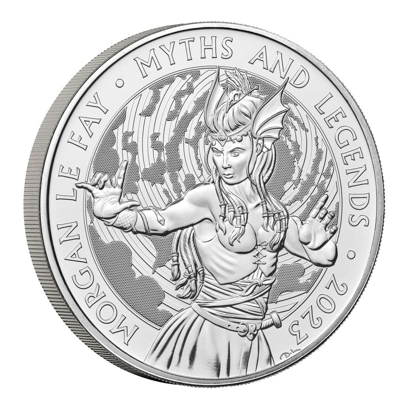 2023 Morgan Le Fay UK £5 Brilliant Uncirculated Coin in