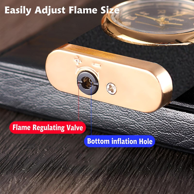 Torch Lighter, Magic Crocodile Dual Flame Lighter with Refillable Butane