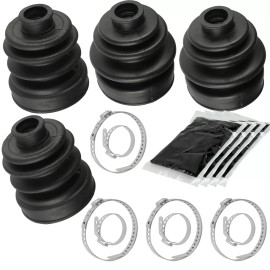 Caltric 2 Rear Axle Inner Outer CV Boot Kit for Yamaha Rhino 660 YXR660F 4WD 2005-2007