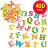 Baker Ross AF422 Capital Letters Foam Rubber Stickers with Patterns,
