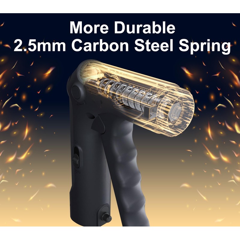 HISPOX Handgrip Strengthener Exerciser, Forearm Exerciser with Adjustable Resistance