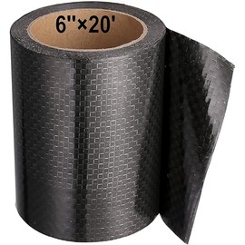 PlusRoc RV Underbelly Material RV Underbelly Tape Waterproof Flex Belly Tape with Permanent Sealing Adhesive for Mobile Home, Camper Travel Trailer, Tear Repair Patch(6'' x 20')
