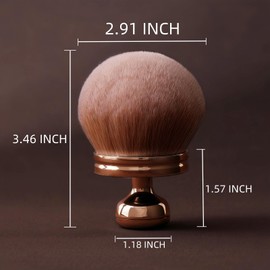 GOERTI Extra Large Kabuki Body Self Tanner Brush - Blend & Blur Body Brush, Bronzer Tan Tanning Application for Flawless Body & Leg Tanner Makeup, Big Kabuki Tanning Applicator for Face