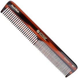 Kent 5T - Peine de doble diente de 6.6 pulgadas, diente fino y ancho para cabello, barba y bigote, peinado y aseo - grueso y fino para hombres, mujere