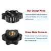 QUARKZMAN Set of 4 Star Handles M6 Internal Thread 25