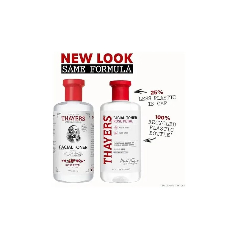 Thayers Tónico Witch Hazel Rose Petal 355 Ml Tipo De