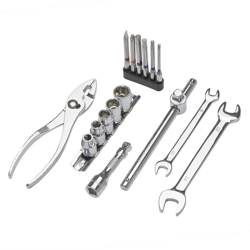 STRAIGHT 10-8194 Motorcycle Car Tool Set, 16 Pieces