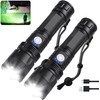 Rechargeable Flashlights 90000 High Lumens - 2 Pack, Super Bright