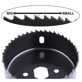 NORTOOLS Hole Saw 11 PCS HoleSaw Kit with 8PCS 19-64 mm Drill Bit,2 Mandrels,1 Hex Key,Perfect for Drilling Soft Wood PVC Board Plastic Plate