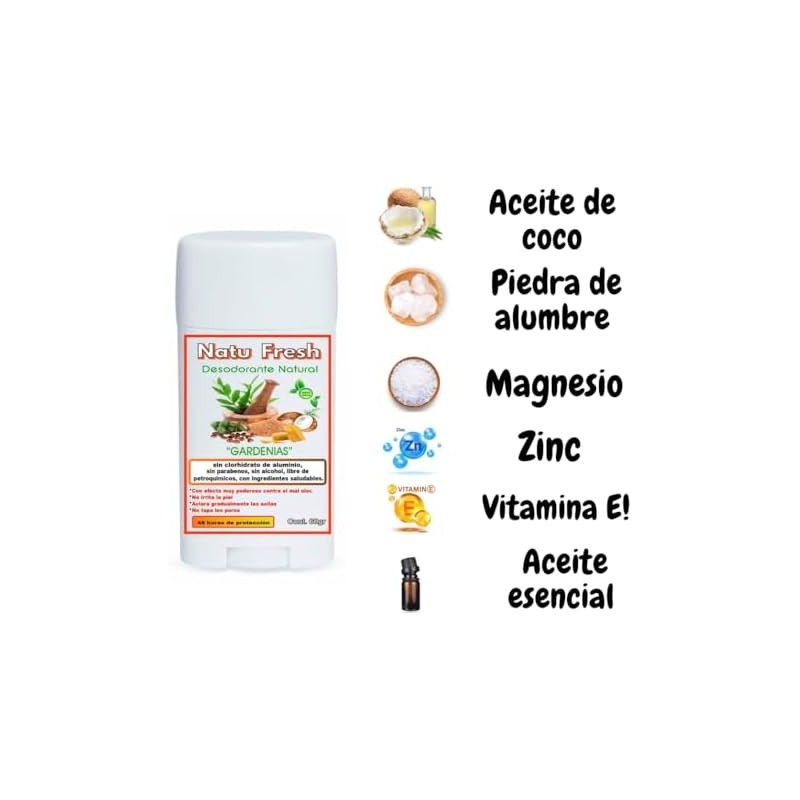 DESODORANTE MUJER Y HOMBRE EN BARRA NATURAL SIN ALUMINIO NI