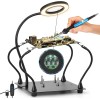 Unbranded Magnetic Helping Hands Soldering Station Vise Magnifying Lamp