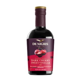 De Nigris Dark Cherry Sweet Vinegar With Balsamic Vinegar Of Modena 8,5 Oz (250ml) | Balsamic Vinegar From Modena Italy | Balsamic Vinegar Aged | Aged Balsamic Vinegar