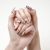 FORBELOVED NAILS|Nude Hand-pained Leopard Handmade Press On Nails|Medium Almond Stick