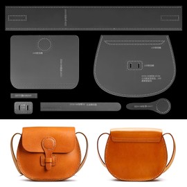 Acrylic Template Leather Pattern for Shoulder Bag Making, Template Kit for Leather Bag, Leather Bag Pattern Templates