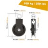 GRIRIW 1 Set Fitness Pulley System Silent Lifting Bearing for