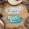 You're A Great Friend Words Metal Die Cuts,Spring Sunflower Frame