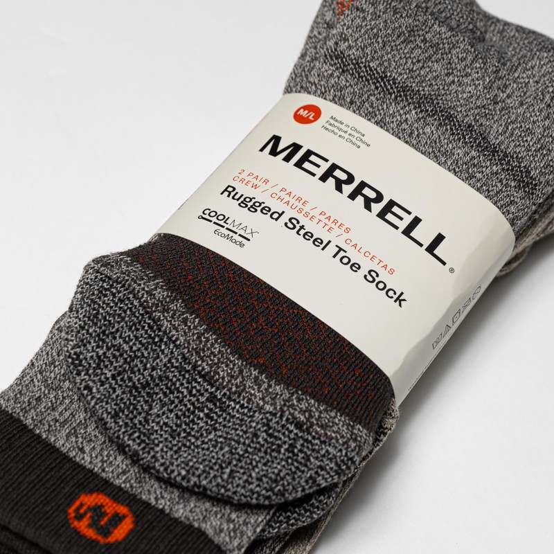 Merrell Unisex Performance Safety Toe Crew, Assorted brown