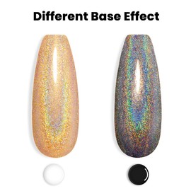 RARJSM Holographic Nail Polish Shimmer Gold Gel Polish Unicorn Effect Nail Gel 7.5ML Curing Required Nail Art Colors Home Gel Manicure