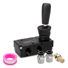 Innfeeltech 1 x Air Hand Lever Actuated Valve 3-Way 2-Position 1/4 Inch BSP Pneumatic Solenoid Valve Manual Control Push-Pull 3H210-08