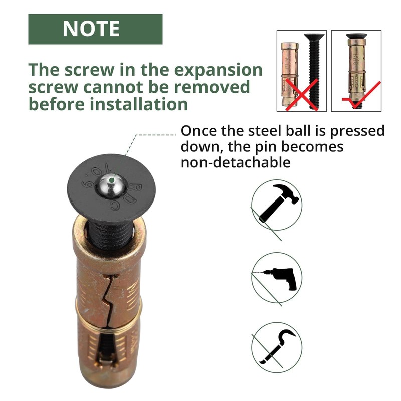 EYPINS Security Ground Anchor, Heavy Duty Alloy Steel Anti-Theft Floor