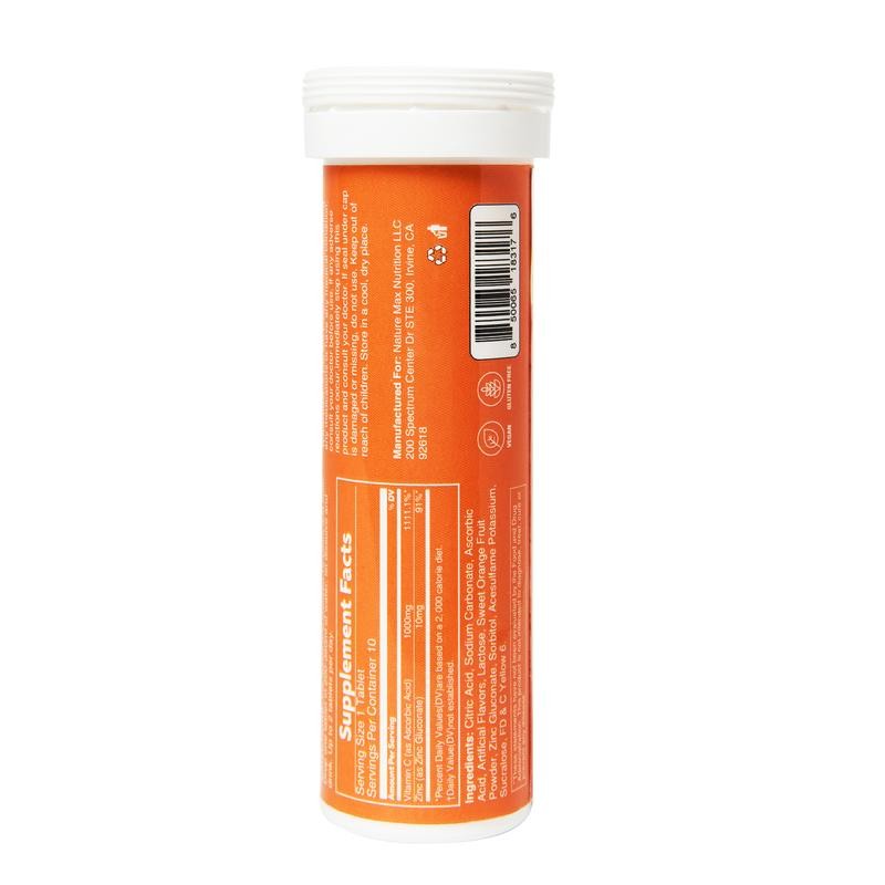 Careleaf Vitamin C 1000mg with 10mg Zinc Effervescent Tablets –
