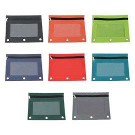 Moda West 96-Pack Clear Large Pencil Cases - Bulk School Supplies Bundle Essential for Students and Teachers, 8 Assorted Colors