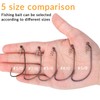 THKFISH Fishing Hooks Twist-lock Hooks weedless Weighted Hooks Swimbait Hooks