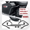 TIGERSGATE Gloss Black Rear Saddlebag Guards Complete Kit for 2014-Later