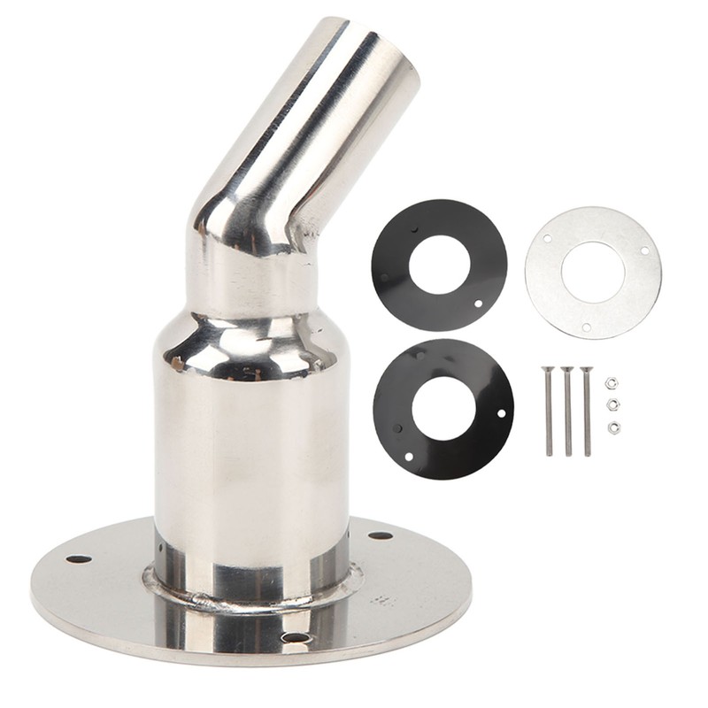 22mm Thru Hull Exhaust Skin Fitting Socket 316 Stainless Steel