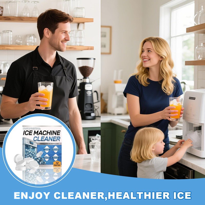 Hasmirk Ice Machine Cleaner Descaler Tablets-36PCS Ice Maker Cleaner Compatible