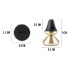 Soporte Magnético Universal para Auto Negro 1HORA,Compatible iPhoneSamsungMotorolaAndroid,Incluye Placa,Se Fija