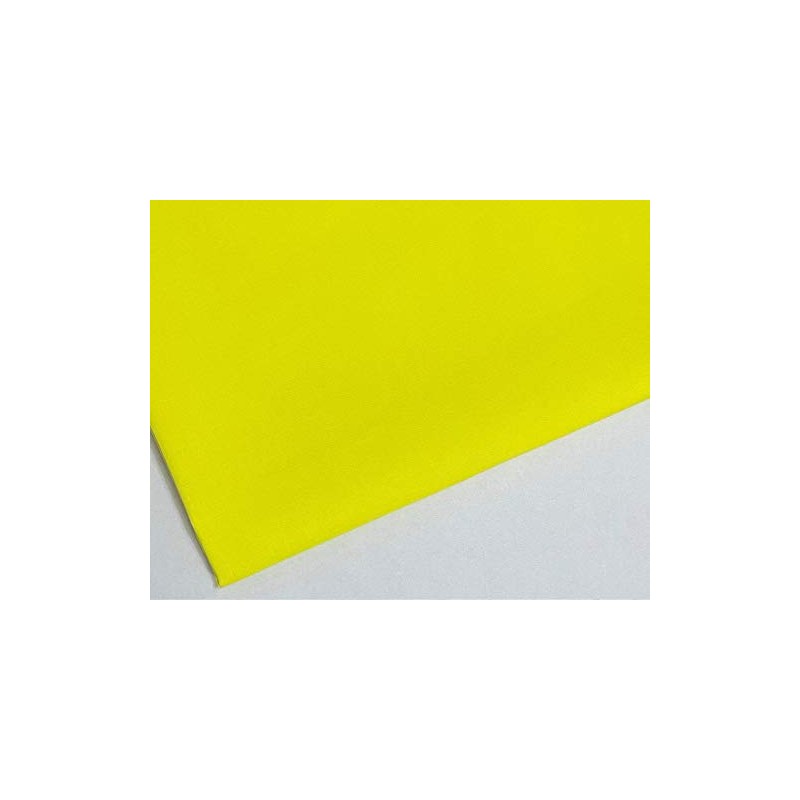 Plain Lemon Polycotton Fabric - 45 inch / 112 cm