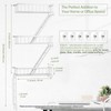 SweetSage Fire Escape Shelf - 3 Tier White Wall Display
