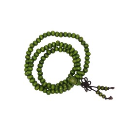 Jeannieparnell 857 - Beautiful Elasticated 6mm Wooden Bead Prayer Mala 108 Beads/Necklace/Bracelet - Handmade