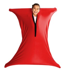 SZSMART Sensory Body Sock for Adult, 65"x29" Full-Body Wrap Stretchy Body Sox to Relieve Stress for Adult with Autism, Anxiet (Red, XL/163-191cm)