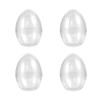 TENDYCOCO Clear Fillable Ornaments Plastic Egg Easter Ornaments Balls Candy