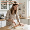 2 Pcs Small Rolling Pin with Handle, Wood Rolling Pins,