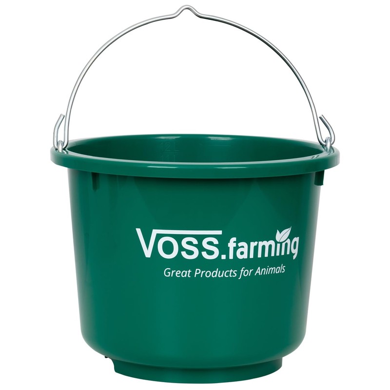 VOSS.farming Construction and stable bucket, 12 litres, universal bucket, for