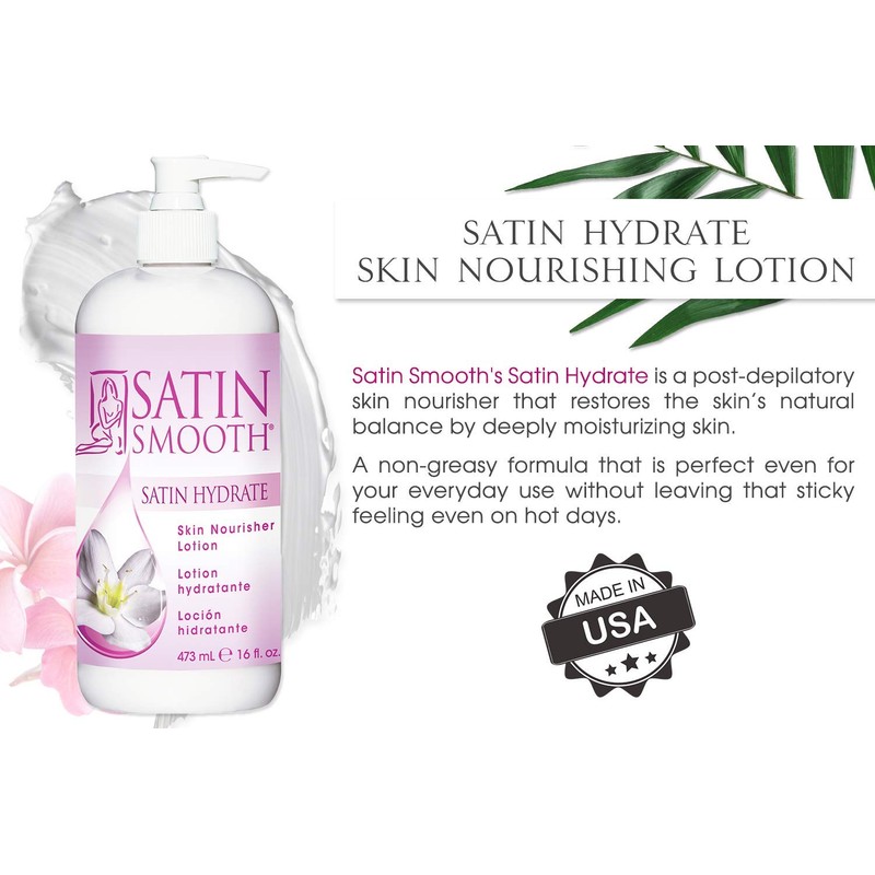 SATIN SMOOTH Post Wax Lotion - Hydrating Skin Nourisher for