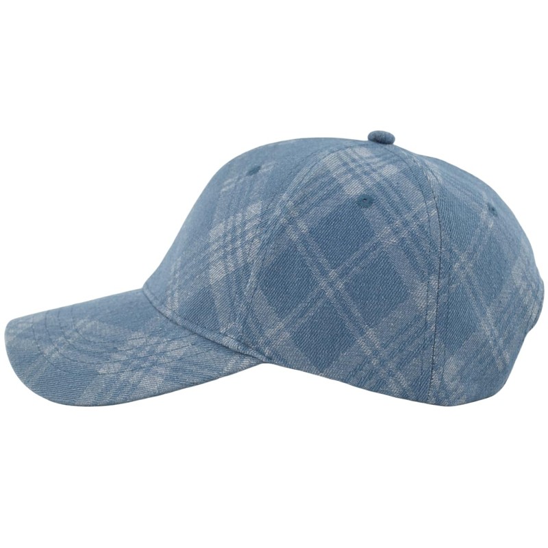 TSSGBL Fashion Cute Washed Denim Cotton Soft Structured Crown Baseball