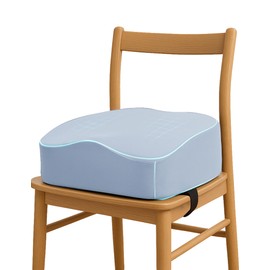 Babelio Ergo-Designed Booster Seat for Kitchen Chair, Promote Proper Upright Posture, Toddler Booster Seat for Dining Table, Removable & Washable Cover, Suitable for 18 Months to 5 Years, Blue