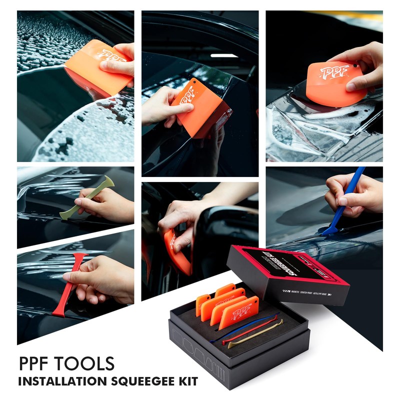 FOSHIO PPF Squeegee Set – 5 in 1 Different Sizes