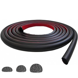 EPE Monomer Rubber with Double Sided Tape, Door Stop, Gap, Soundproofing, Cushioning Material, Rubber Roll, Cushion Tape, Airtight Waterproof Washer, Ethylene Propylene Total Length: Approx. 16.4 ft