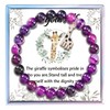 Fullrainbow Cute Giraffe Bracelet for Women Giraffe Lover Gifts Giraffe