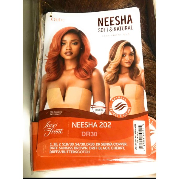 Outre Neesha Soft & Natural Synthetic Swiss Lace Front Wig NEESHA 202 (DR30)