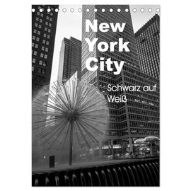 New York City Schwarz auf Weiß (Tischkalender 2026 DIN A5 hoch), CALVENDO Monatskalender: New York City, die besten Schwarz Weiß Fotos (CALVENDO Orte)