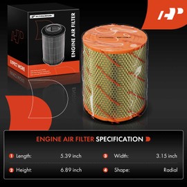 A-Premium Engine Air Filter Compatible with Dodge Caliber & Jeep Compass, Patriot, 2011-2017, 2.0L 2.4L, Replace# 04593914AB