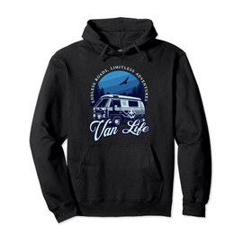 Van Life Camping | Wanderlust Nomad Travel | Camper Van Life Pullover Hoodie